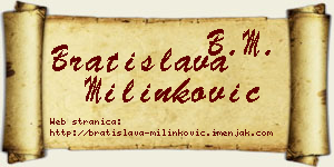 Bratislava Milinković vizit kartica